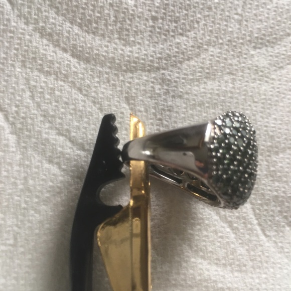 4 carat exotic green diamond ring - Picture 6 of 6